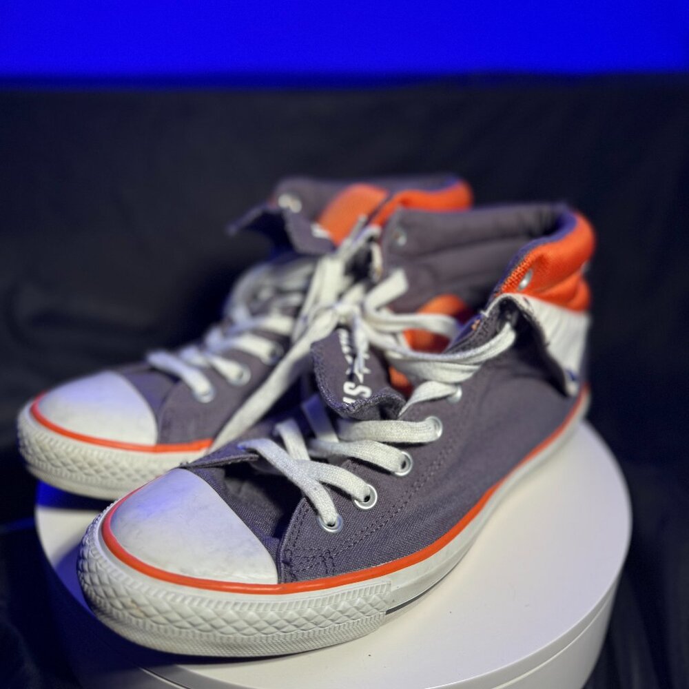 Men's Converse Chuck Taylor Fold Down Mid -Blue, Size 11, Cond 7/10